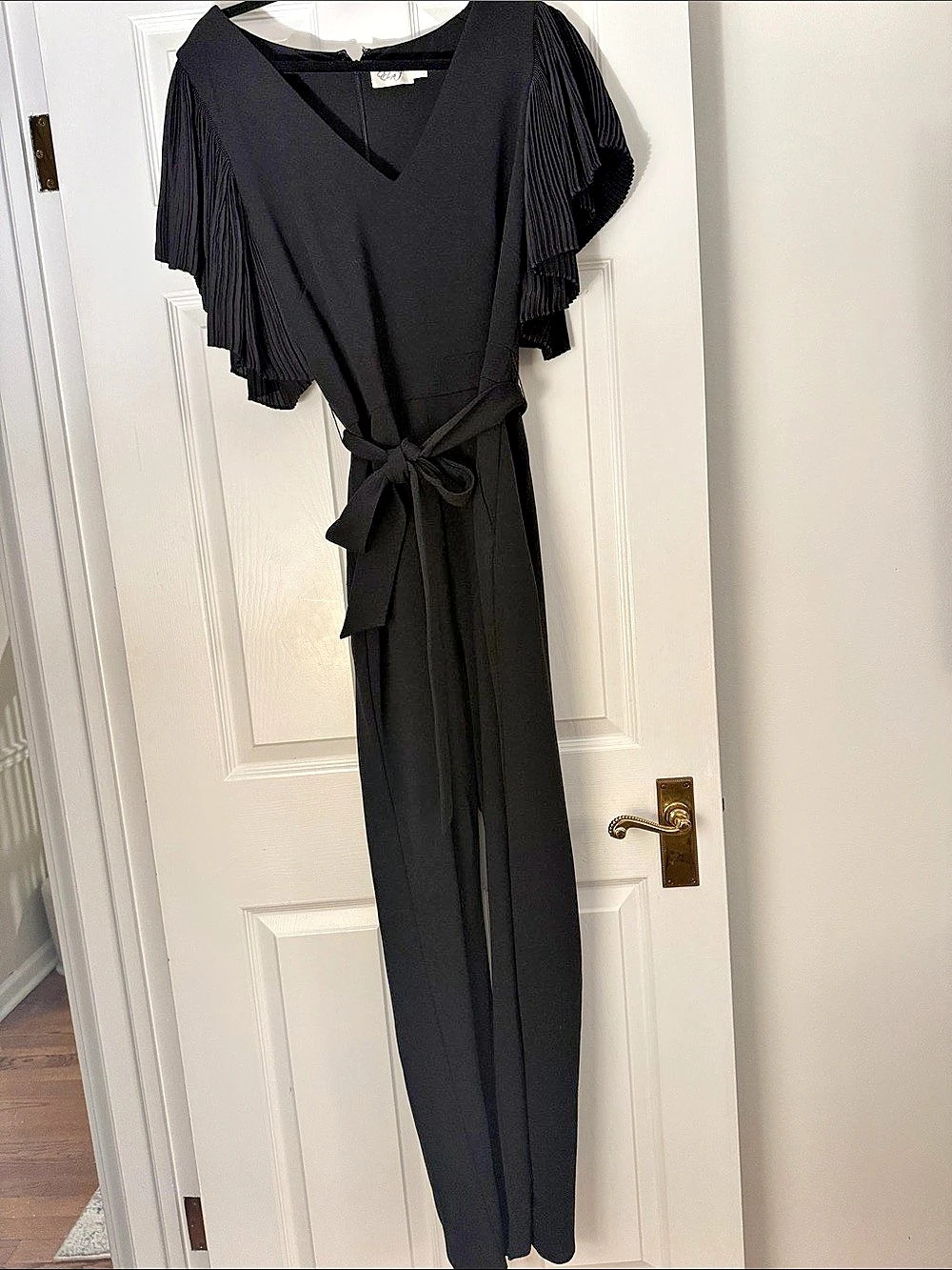 Closet London Black Flutter Sleeve Jumpsuit